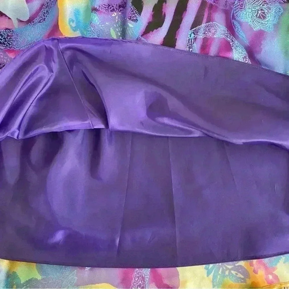 NWT NIGHTWAY Multi Color Formal Halter Rhinestone Accents Gown Size 14 - Picture 9 of 12